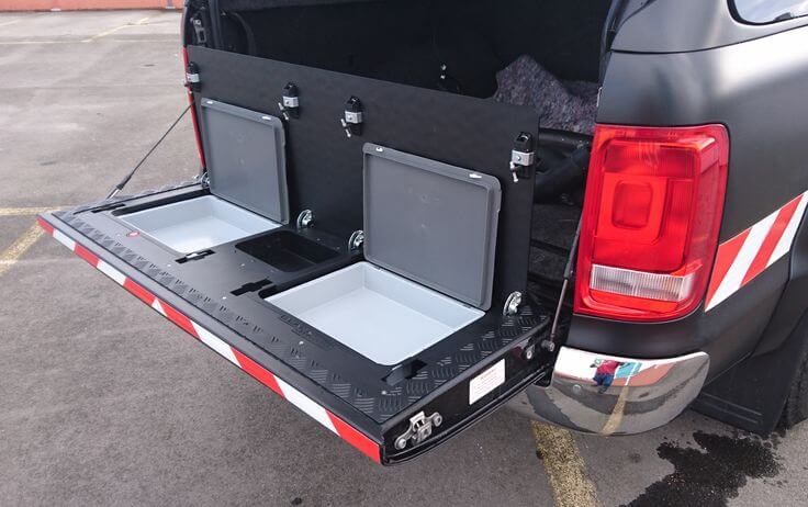 tail gate hidden compartment kit