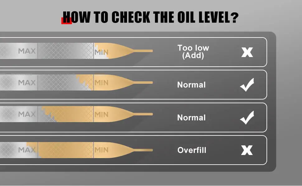 how to check the oil level on a dipstick
