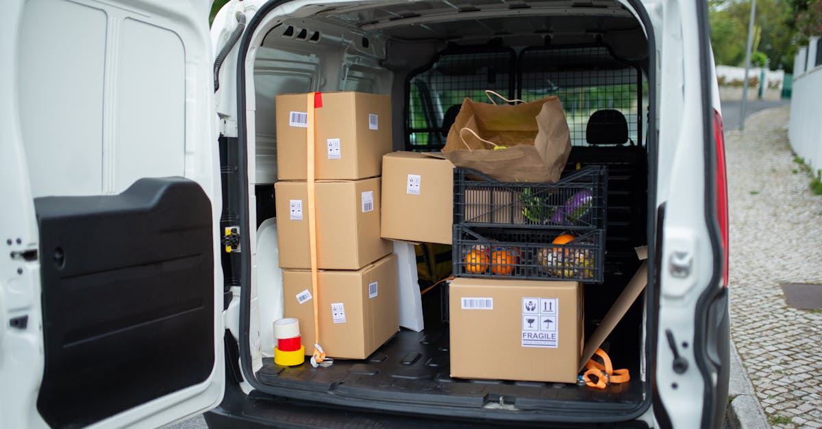 Ford Transit delivery van with open cargo doors — fuel cut-off switch location and reset guide