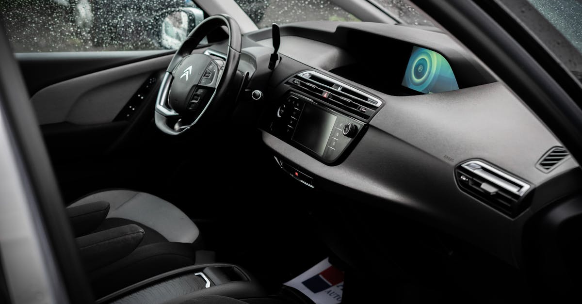 Modern Citroen interior close-up — C4 inertia switch location and reset guide for Mk1/Mk2