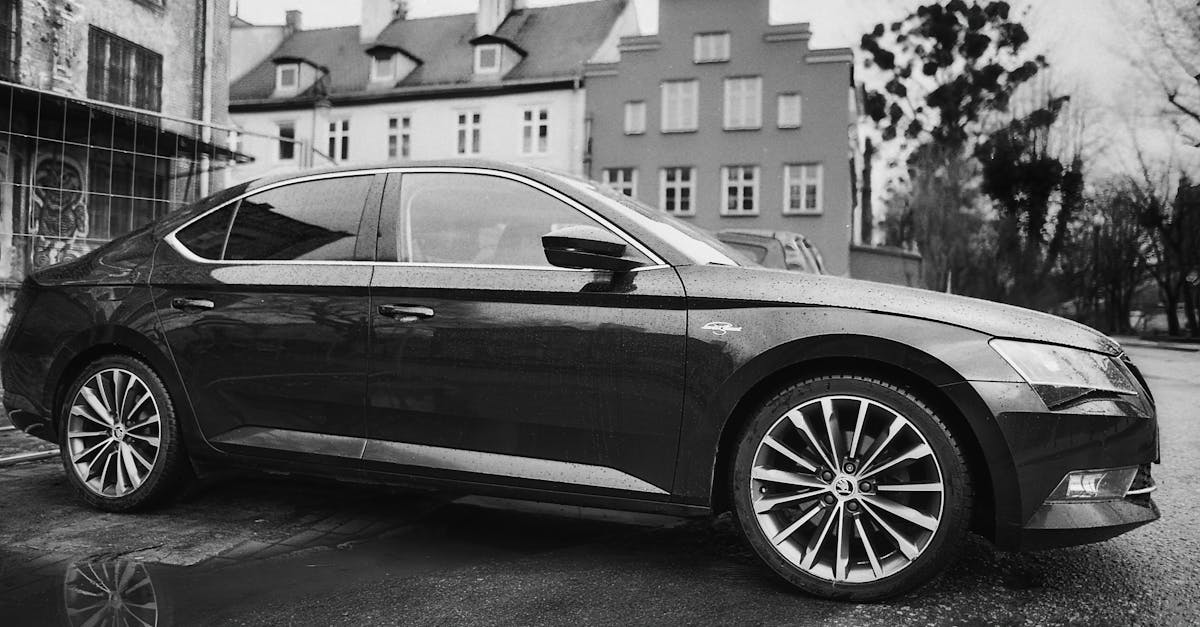 Skoda sedan parked on city street — Octavia fuel cut-off switch location guide Mk1 to Mk4