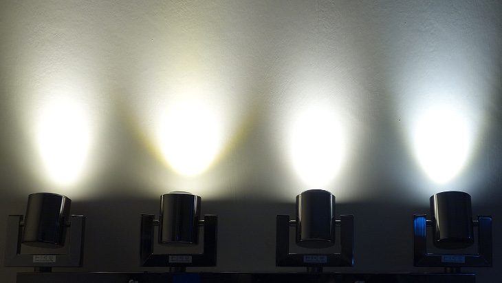 primer različite toplote boje LED sijalica